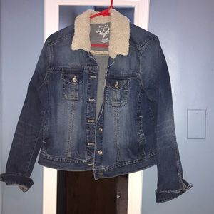 Denim jacket.